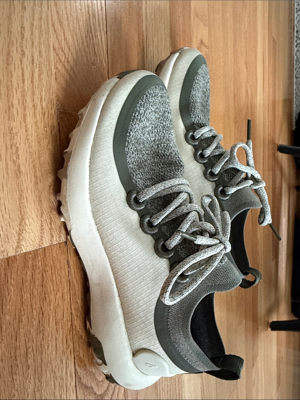 allbirds Olive Knit Lace-Up Sneakers